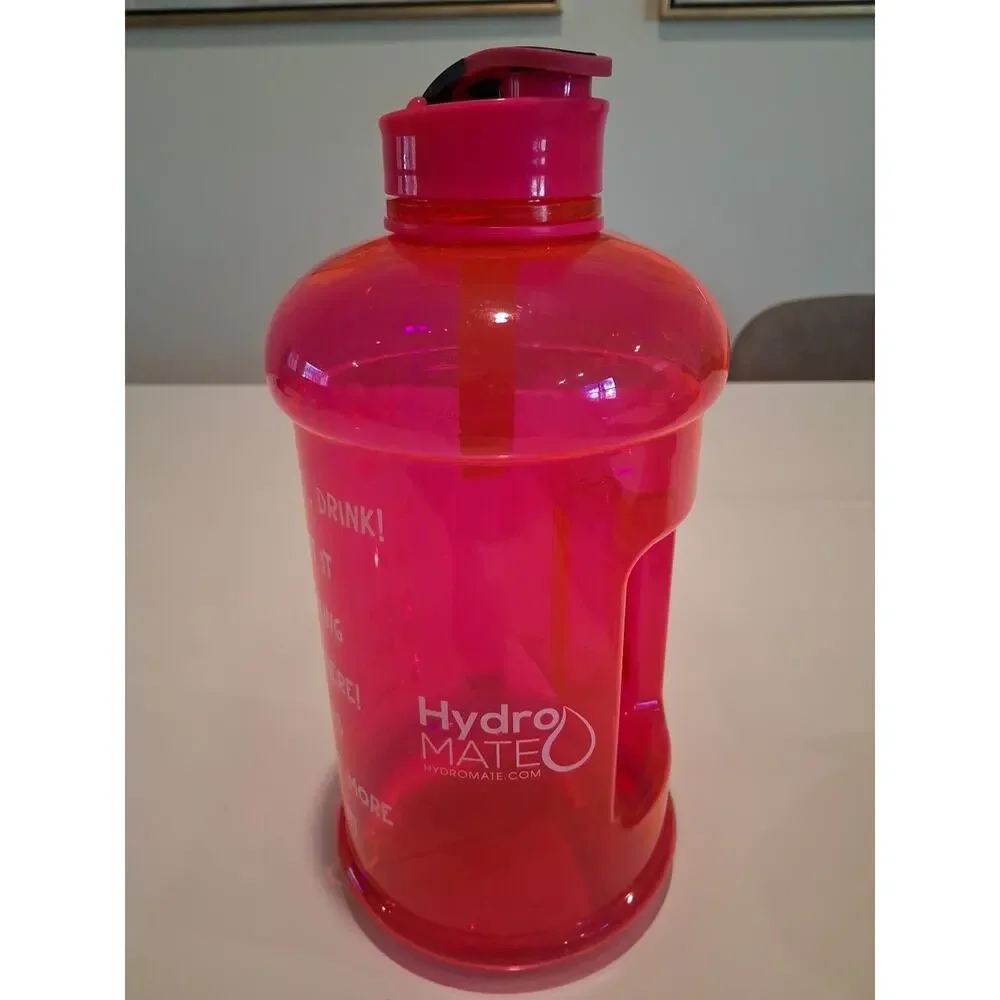 HydroMATE Pink Water Bottle 73 oz 1/2 Gallon New With Tags